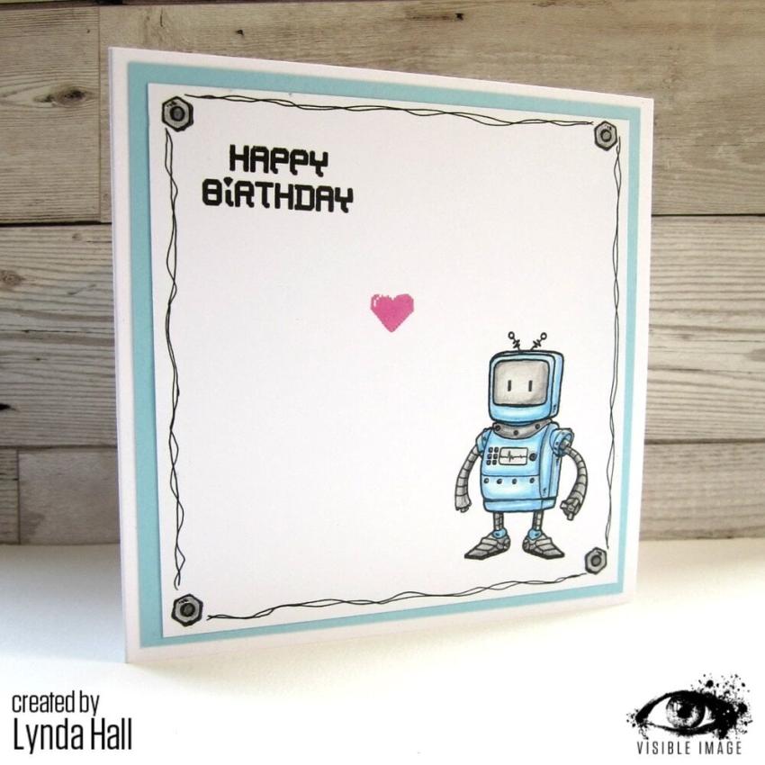 Visible Image - Stempelset A6 "Robot Data" Clear Stamps