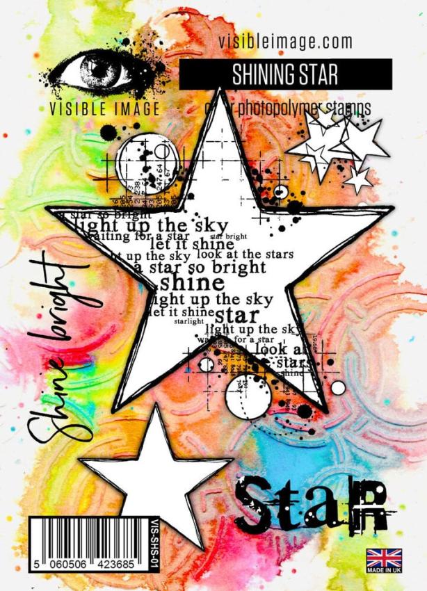 Visible Image - Stempelset A6 "Shining Star" Clear Stamps