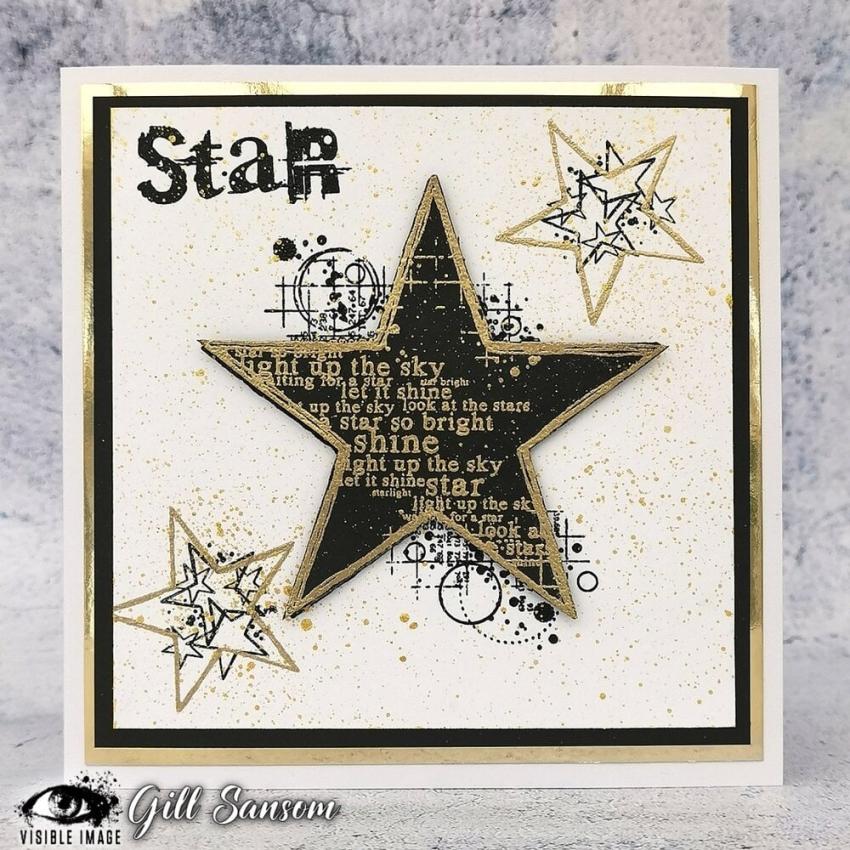 Visible Image - Stempelset A6 "Shining Star" Clear Stamps