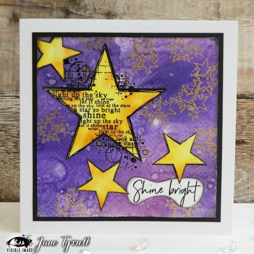 Visible Image - Stempelset A6 "Shining Star" Clear Stamps