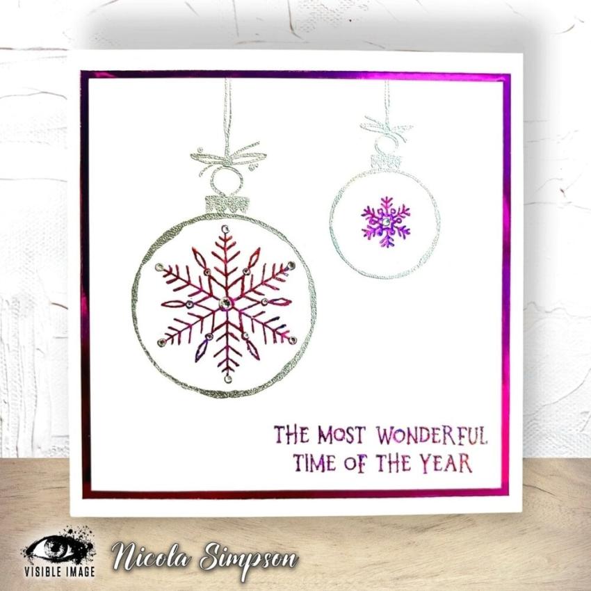 Visible Image - Stempelset A6 "Sketched Baubles" Clear Stamps