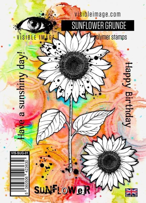 Visible Image - Stempelset A6 "Sunflower Grunge" Clear Stamps