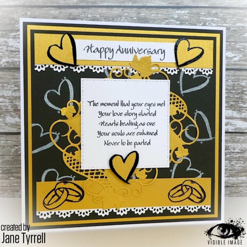 Visible Image - Stempelset A7 "Happy Anniversary" Clear Stamps