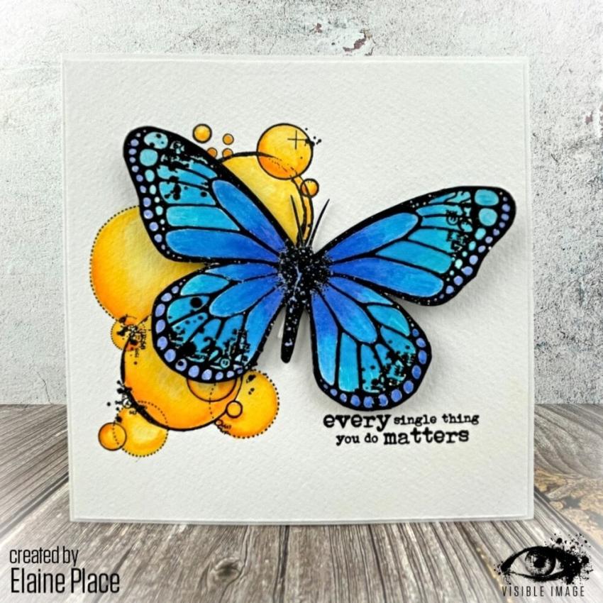 Visible Image - Stempelset A5 "Butterfly Effect" Clear Stamps