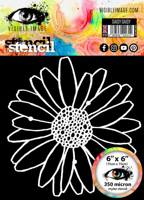 Visible Image - Schablone 6x6 Inch "Daisy Daisy" Stencil