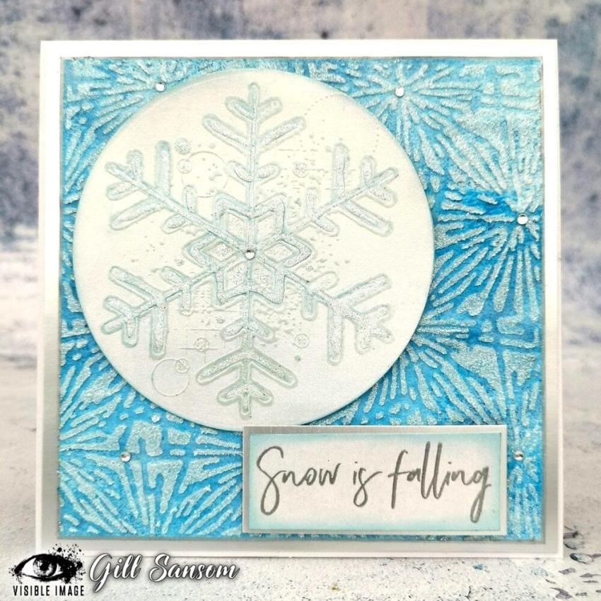 Visible Image - Schablone 6x6 Inch "Frosty" Stencil