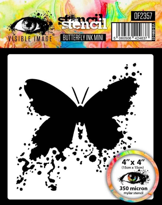 Visible Image - Schablone 4x4 Inch "Butterfly Ink Mini" Stencil