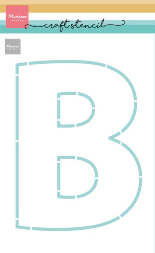 Marianne Design - Schablone 14,9x21cm "Letter B" Stencil