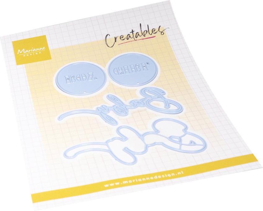 Marianne Design - Präge- und Stanzschablone "Baby Boy & Girl Text" Creatables Dies