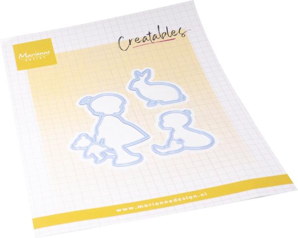 Marianne Design - Präge- und Stanzschablone "Silhouette Girl" Creatables Dies