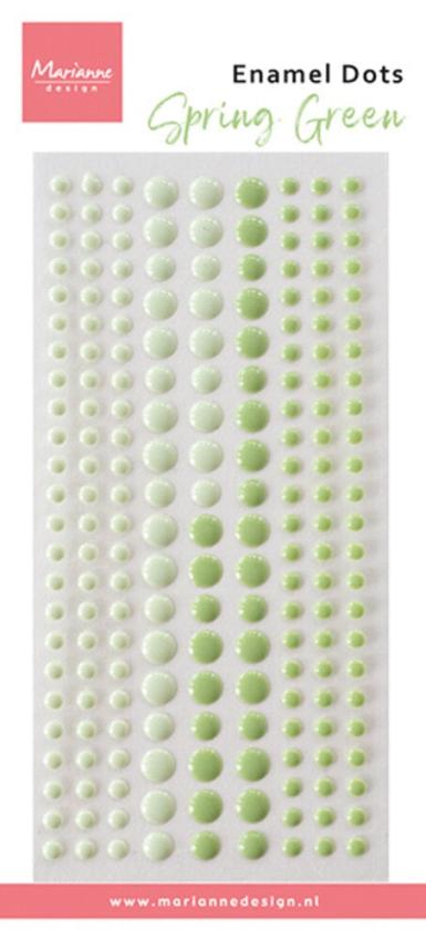 Marianne Design - Klebeperlen "Spring Green" Enamel Dots