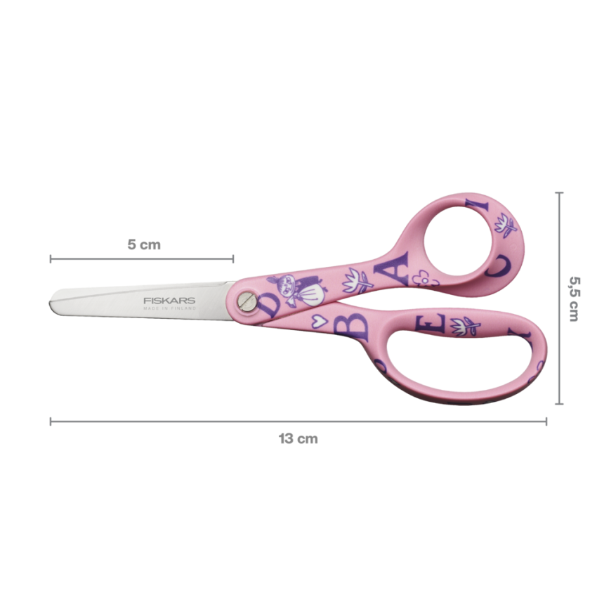 Fiskars - Kinderschere "ABC feat. Little My" X Moomin Kids Scissors 13cm