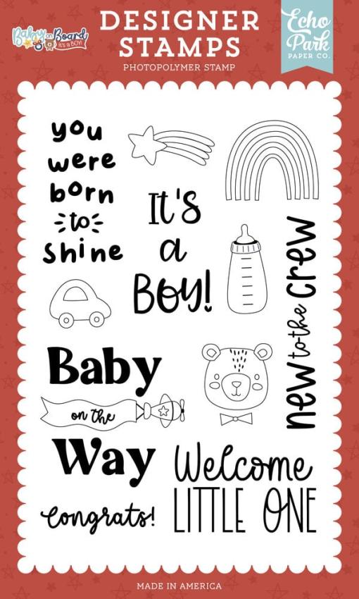 Echo Park - Stempelset "You Were Born To Shine" Clear Stamps