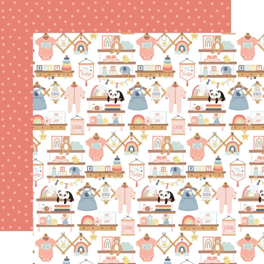 Echo Park - Designpapier "Baby On Board It's a Girl!" Collection Kit 12x12 Inch - 12 Bogen