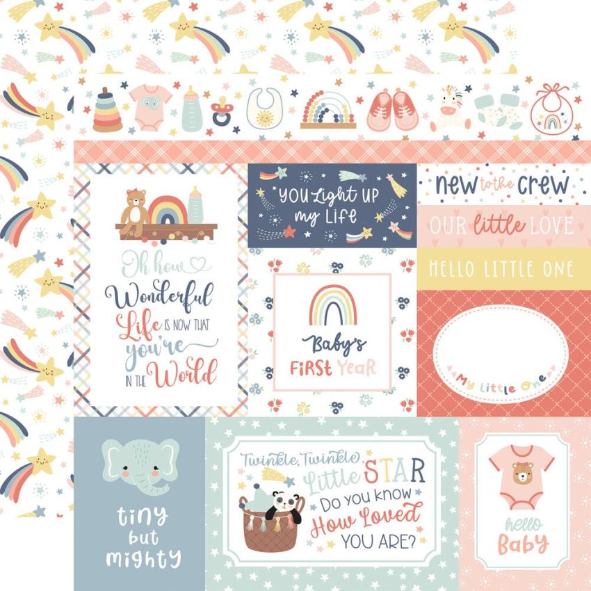 Echo Park - Designpapier "Baby On Board It's a Girl!" Collection Kit 12x12 Inch - 12 Bogen