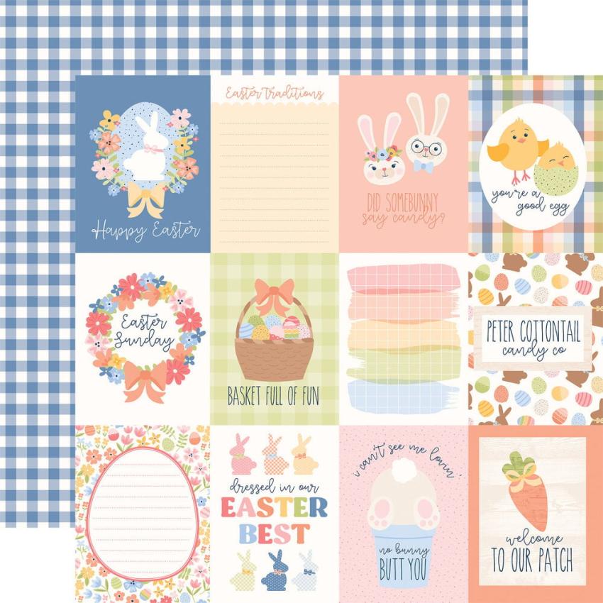 Echo Park - Designpapier "Bunnies And Baskets" Collection Kit 12x12 Inch - 12 Bogen