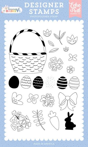 Echo Park - Stempelset "Build A Basket" Clear Stamps