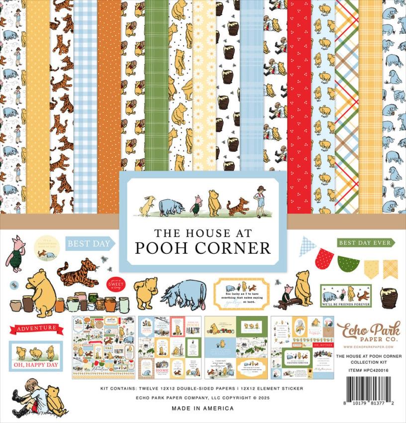 Echo Park - Designpapier "The House At Pooh Corner" Collection Kit 12x12 Inch - 12 Bogen