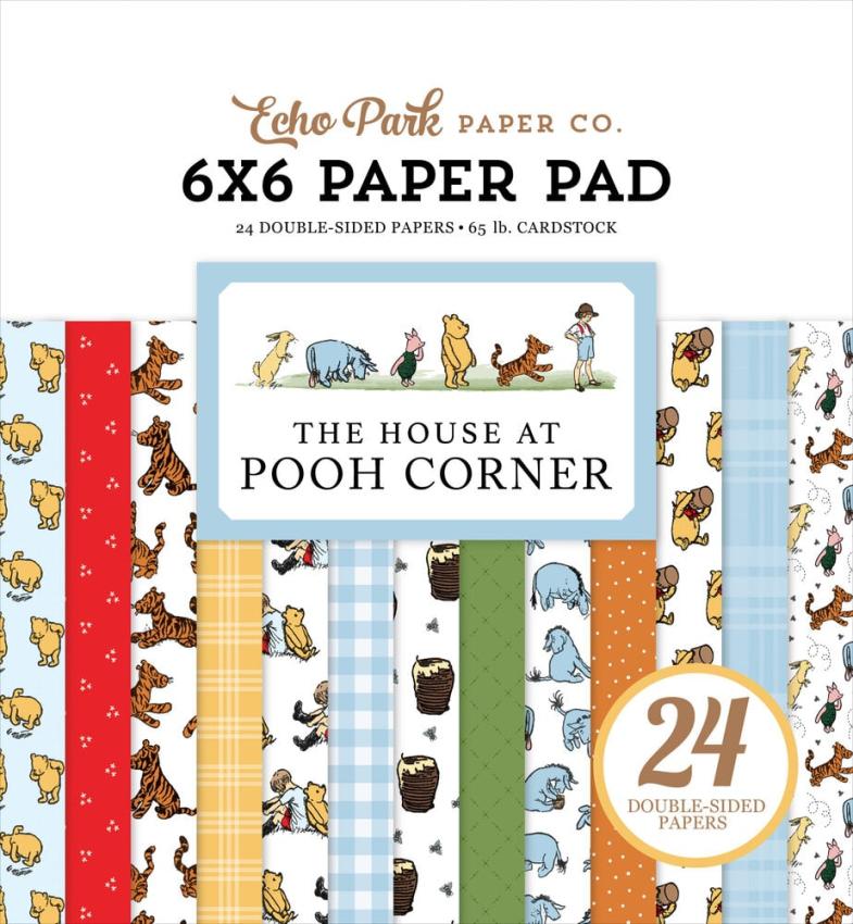 Echo Park - Designpapier "The House At Pooh Corner" Paper Pack 6x6 Inch - 24 Bogen