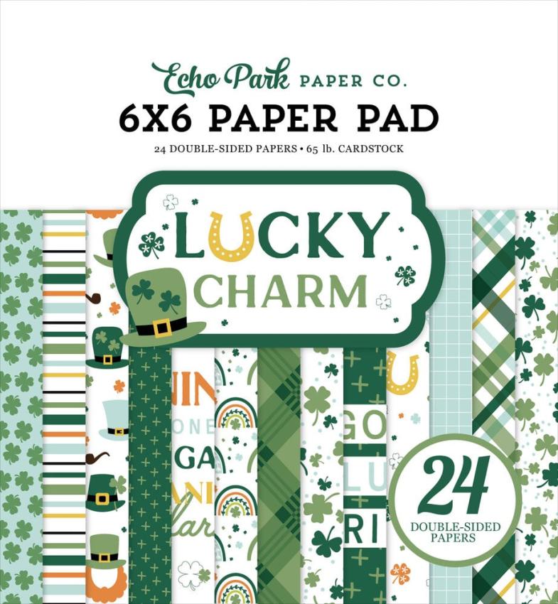 Echo Park - Designpapier "Lucky Charm" Paper Pack 6x6 Inch - 24 Bogen