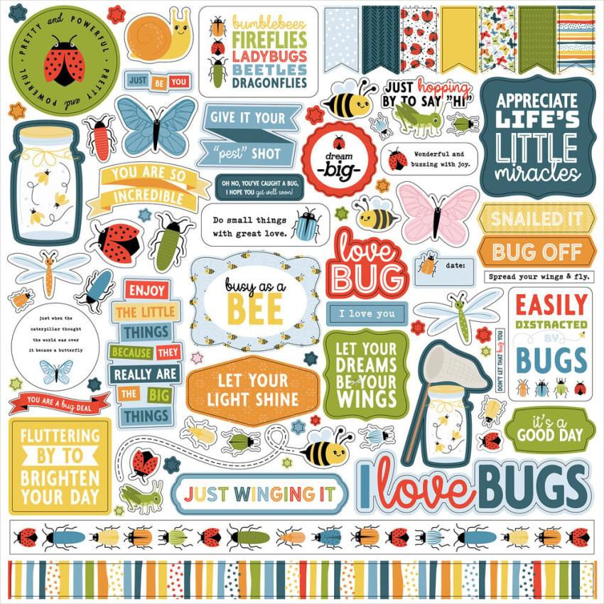 Echo Park - Designpapier "Little Things Mean A Lot" Collection Kit 12x12 Inch - 12 Bogen