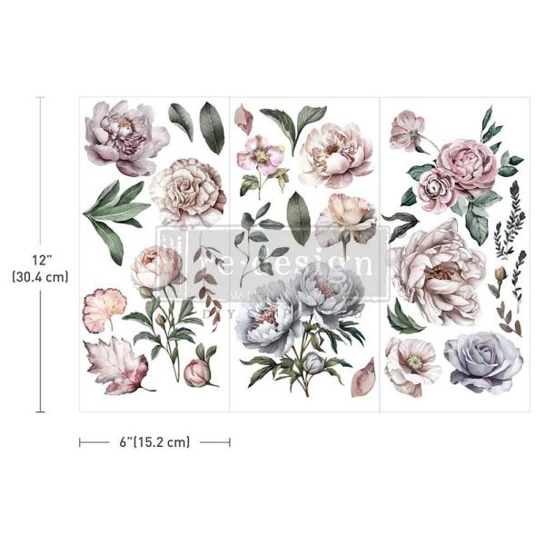 Re-Design with Prima - Transfer Aufkleber 6x12 Inch "Blossom Breeze" Decor Transfer 3 Bogen 