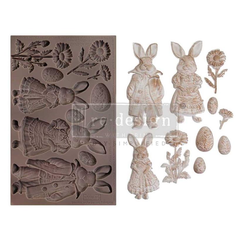 Re-Design with Prima - Gießform "Springtime Bunny" Mould 5x8 Inch