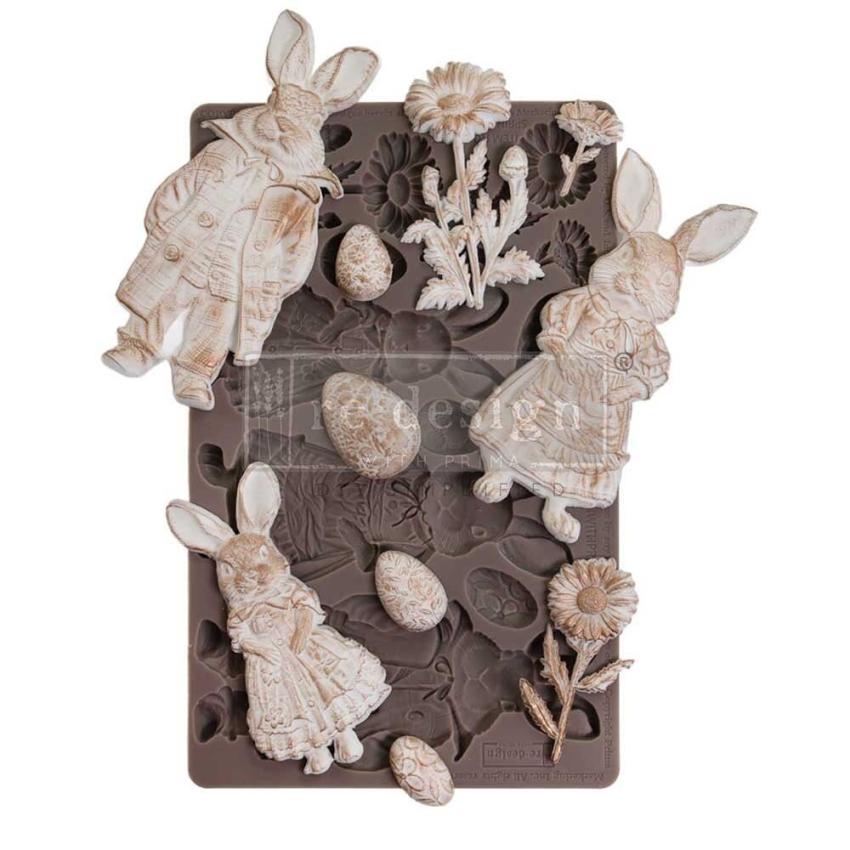 Re-Design with Prima - Gießform "Springtime Bunny" Mould 5x8 Inch