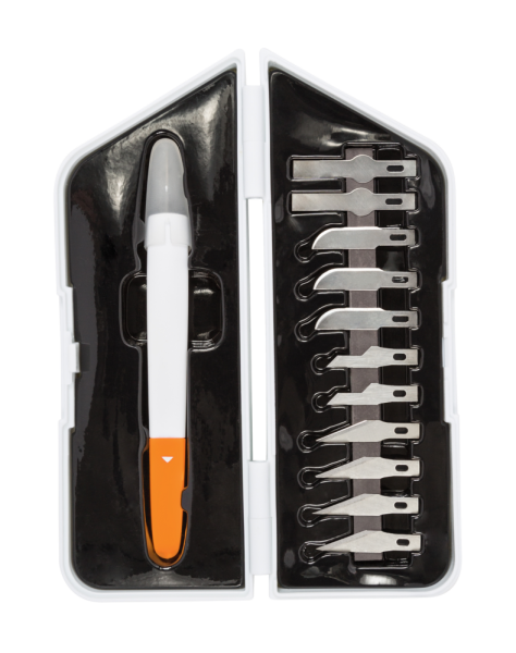 Fiskars - Premium Präzisions-Bastelmesserset - Precision Cutting & Carving Set