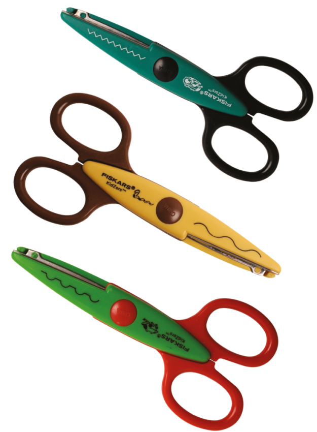 Fiskars - Kinderscherenset "Swamp Animals" Kidzors Scissors Set 3-teilig