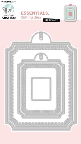 Creative Craft Lab - Studio Light - Stanzschablone "Tag Ticket XL" Dies