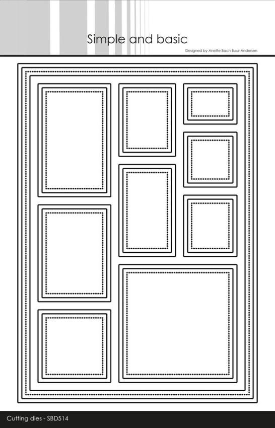 Simple and Basic - Stanzschablone 14.8x21cm "Frame w/Windows" Dies