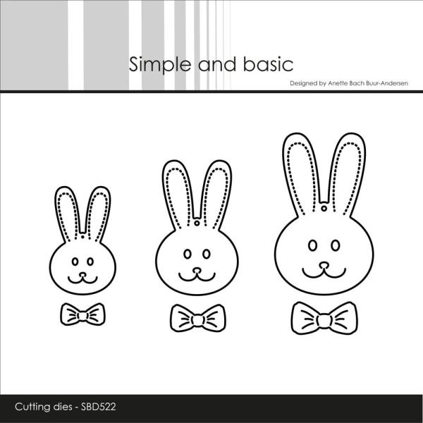 Simple and Basic - Stanzschablone "Cute Rabbits" Dies