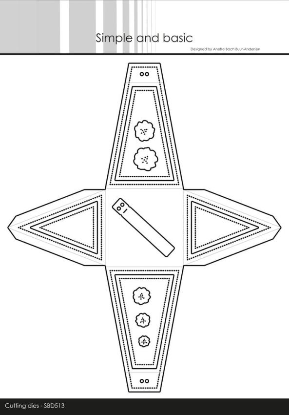 Simple and Basic - Stanzschablone "Triangle Giftbox" Dies