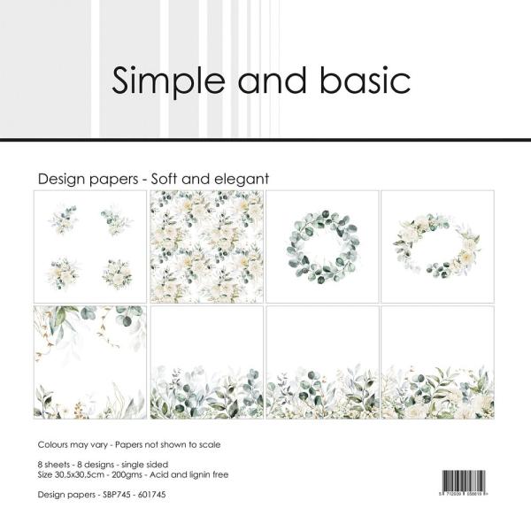 Simple and Basic - Designpapier "Paper pad" Paper Pack 12x12 Inch - 8 Bogen 