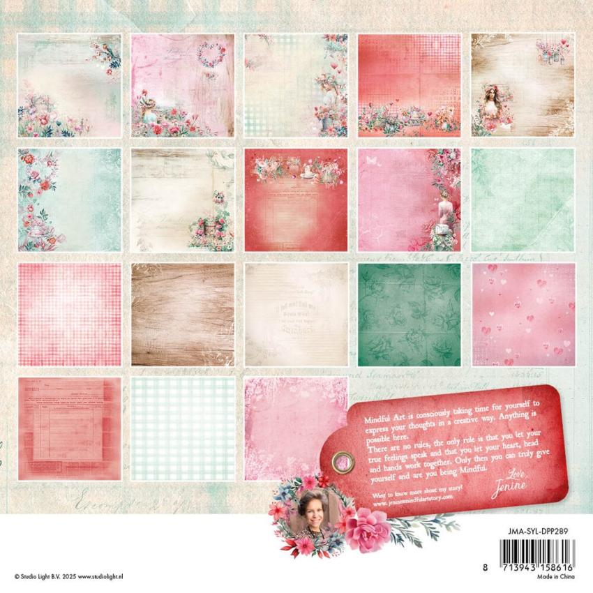 Studio Light - Designpapier "Sending You Love" Paper Pack 8x8 Inch - 66 Bogen