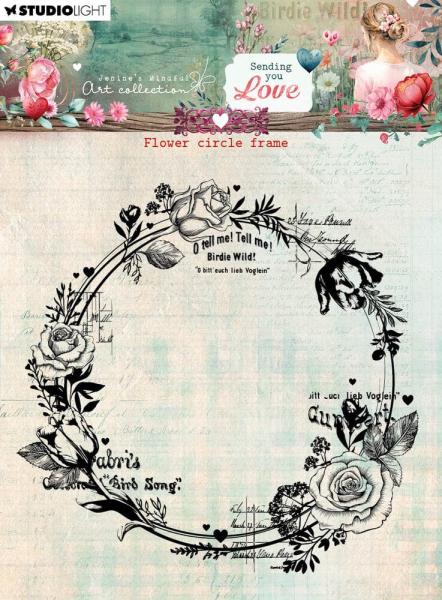 Studio Light - Stempel "Flower Circle Frame" Clear Stamps