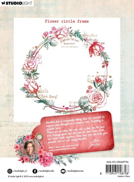 Studio Light - Stempel "Flower Circle Frame" Clear Stamps