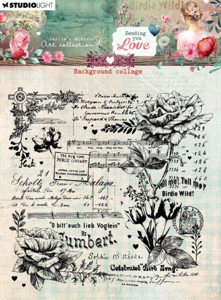 Studio Light - Stempel "Background Collage" Clear Stamps