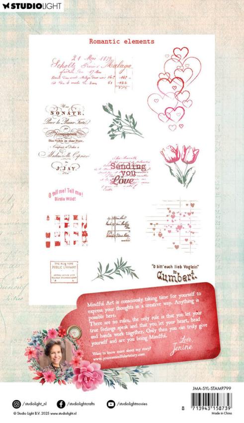 Studio Light - Stempelset "Romantic Elements" Clear Stamps