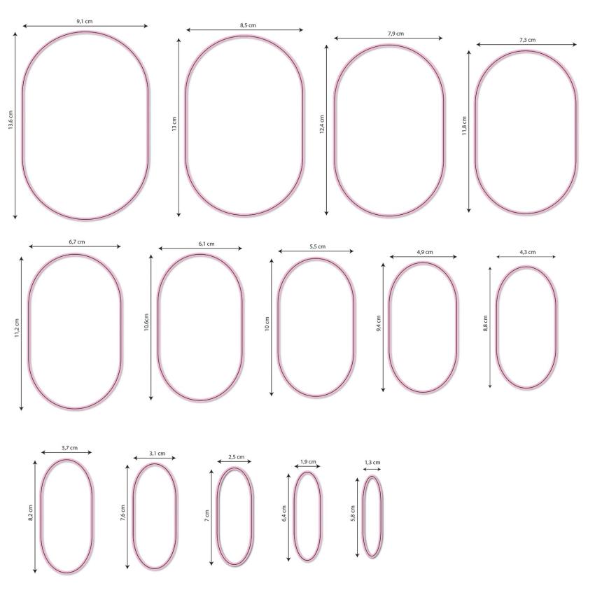 Nellie Snellen - Stanzschablone "Oval" Multi Frame Dies