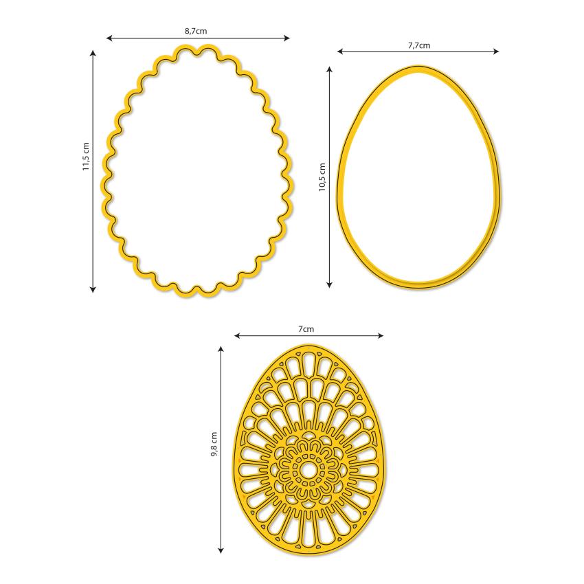 Nellie Snellen - Stanzschablone "Osterei" Shape Dies
