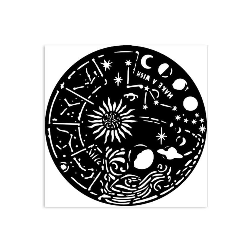 Stamperia - Schablone 12x12cm "Cosmos Circle" Stencil