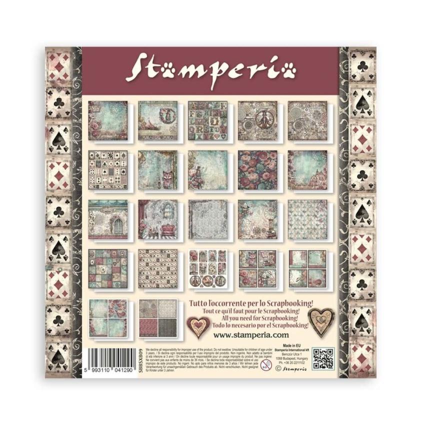 Stamperia - Designpapier "Master of Magic" Maxi Paper Pack 8x8 Inch - 22 Bogen