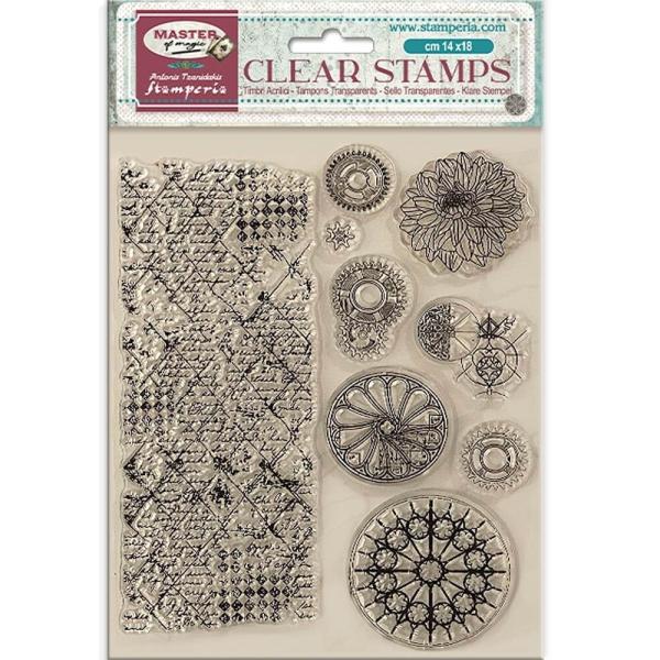 Stamperia - Stempelset "Border and Circles" Clear Stamps