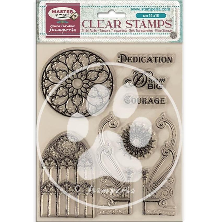 Stamperia - Stempelset "Gothic Elements" Clear Stamps