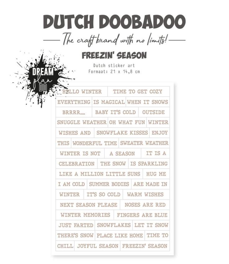 Dutch Doobadoo - Aufkleber "Freezin' Season" Sticker