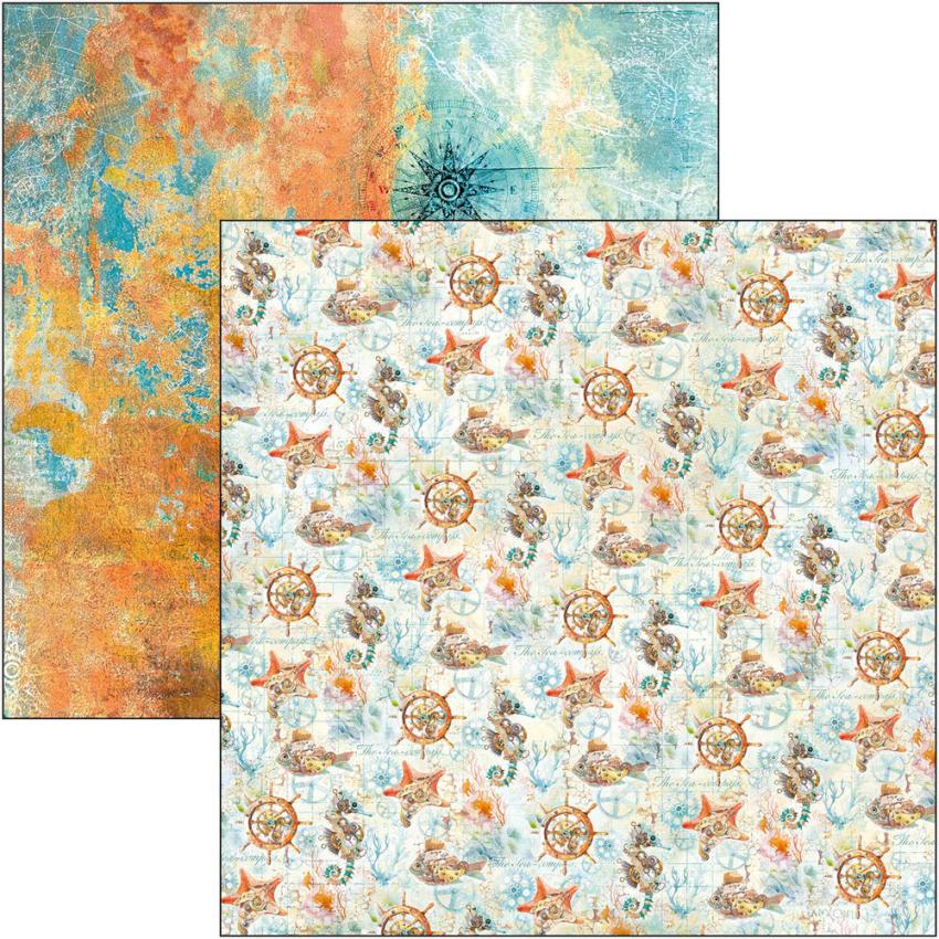 Ciao Bella - Designpapier "Coral Reef" Patterns Paper Pack 12x12 Inch - 8 Bogen