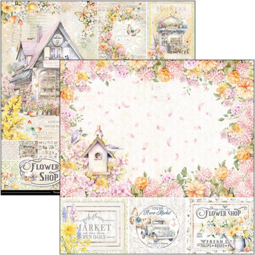 Ciao Bella - Designpapier "Flower Shop" Paper Pack 12x12 Inch - 12 Bogen