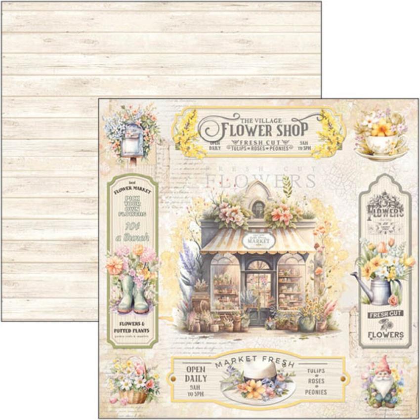 Ciao Bella - Designpapier "Flower Shop" Paper Pack 12x12 Inch - 12 Bogen